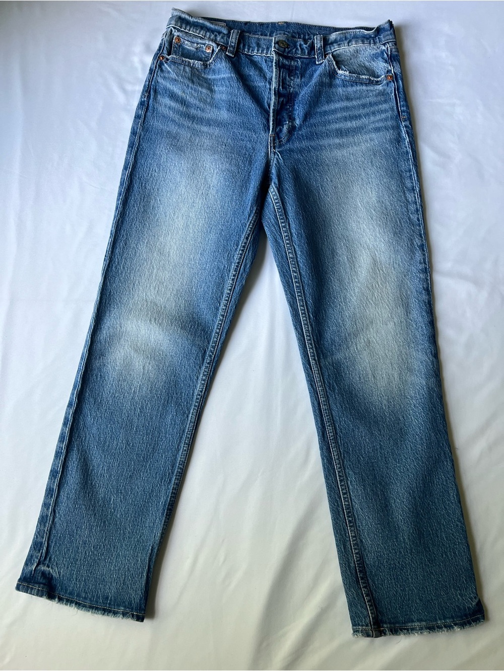 GAP Women's Cheeky straight Hi rise sz 10 - Picture 4 of 9